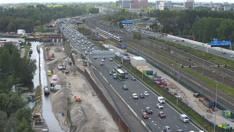Webcam Knooppunt De Nieuwe Meer Amsterdam