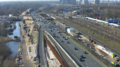 Webcam Knooppunt De Nieuwe Meer Amsterdam