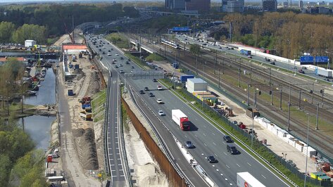 Webcam Knooppunt De Nieuwe Meer Amsterdam
