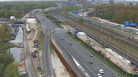 Webcam Knooppunt De Nieuwe Meer Amsterdam