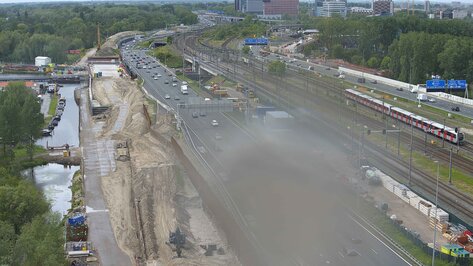 Webcam Knooppunt De Nieuwe Meer Amsterdam