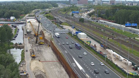 Webcam Knooppunt De Nieuwe Meer Amsterdam