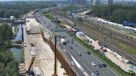 Webcam Knooppunt De Nieuwe Meer Amsterdam