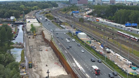 Webcam Knooppunt De Nieuwe Meer Amsterdam