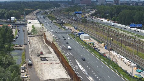 Webcam Knooppunt De Nieuwe Meer Amsterdam