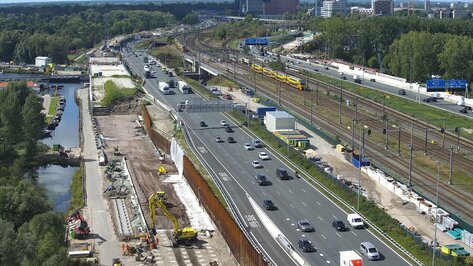 Webcam Knooppunt De Nieuwe Meer Amsterdam