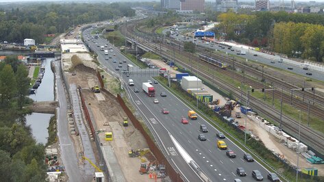 Webcam Knooppunt De Nieuwe Meer Amsterdam