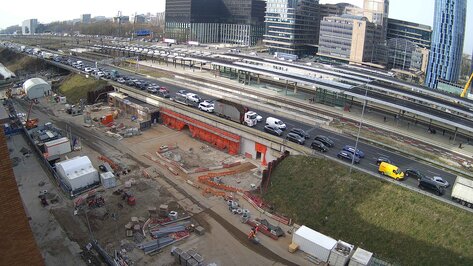 Webcam Zuidasdok Amsterdam
