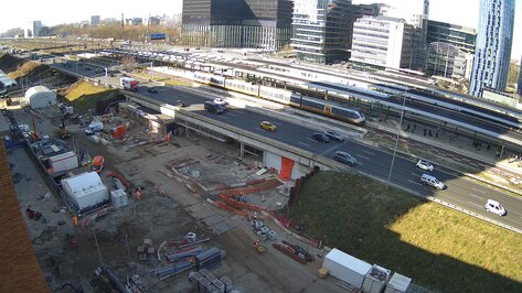 Webcam Zuidasdok Amsterdam