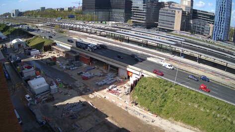 Webcam Zuidasdok Amsterdam