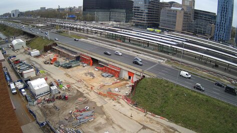 Webcam Zuidasdok Amsterdam