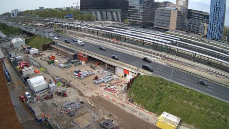 Webcam Zuidasdok Amsterdam