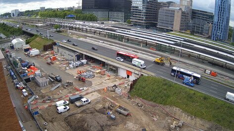 Webcam Zuidasdok Amsterdam