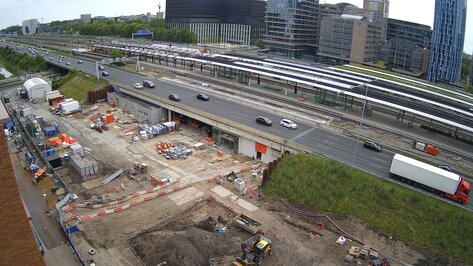 Webcam Zuidasdok Amsterdam