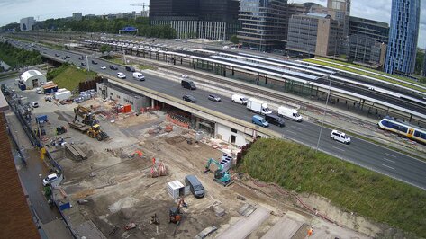 Webcam Zuidasdok Amsterdam