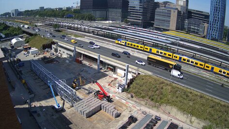Webcam Zuidasdok Amsterdam