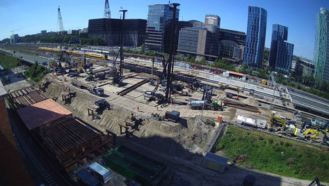 Timelapse Zuidasdok Amsterdam